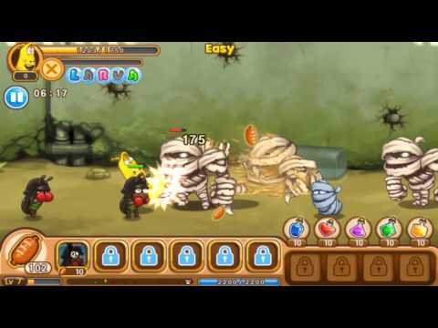 Larva Heroes clear episode 1 10 Boss Cleared with upgrade skill