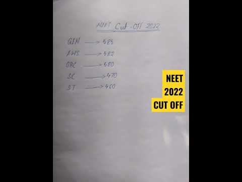 NEET 2022 CUTOFF||#neet#neet2022
