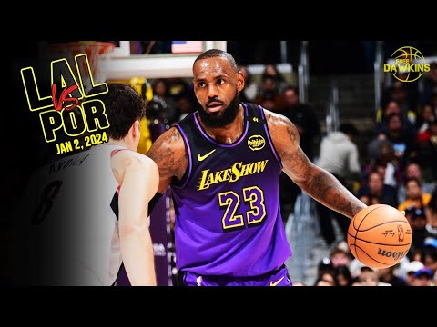 Los Angeles Lakers Full Team Highlights vs Blazers | Jan 2, 2025  | FreeDawkins