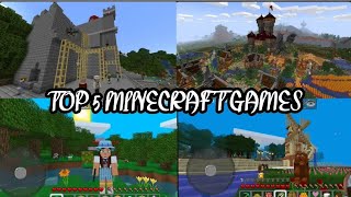 TOP 5 MINECRAFT ANDROID GAME'S || BEST ANDROID GAME'S FOR ANDROID
