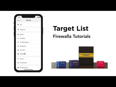 Firewalla: Target List Tutorial
