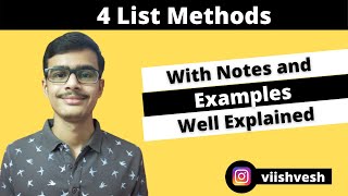 #6 Python Tutorial for beginners | List Methods in Python