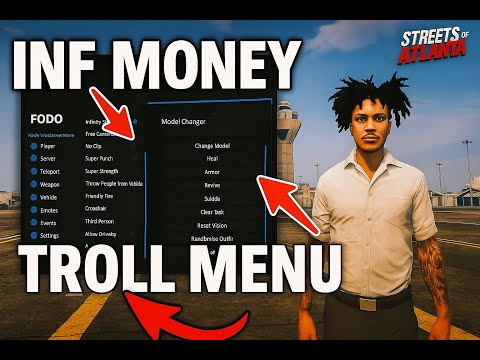 BEST FIVEM MENU OUT RIGHT NOW!!!! (inf money and troll menu)