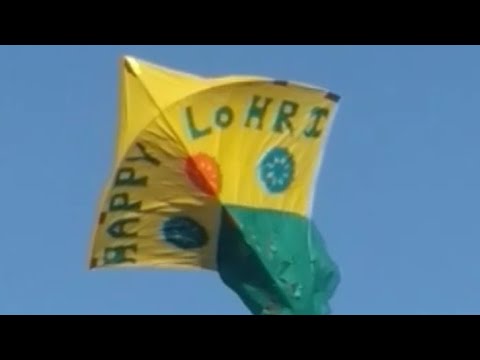 Big kite flying in pathankot (chotepur) punjab | Lohri 2019