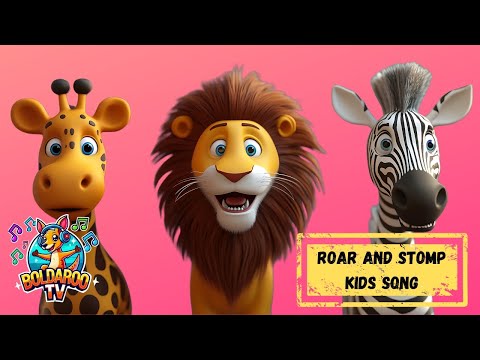 African Animals Song | ROAR AND STOMP | #kidsentertainment  #childrensongs #funlearning