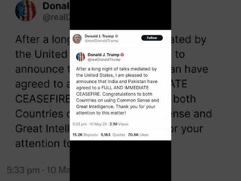 #donald_trump says about war India War updates.live update. #live #war  #trendingshorts #viralshorts