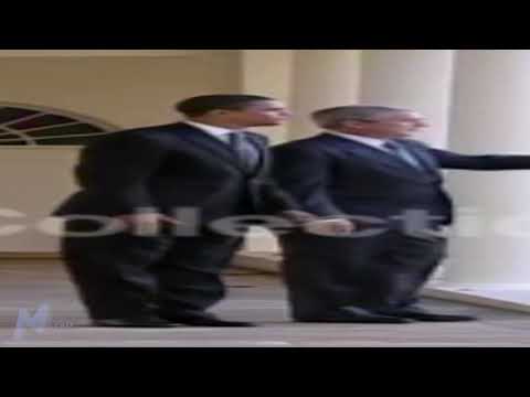 Wide Presidents Walking but its Bush and Obama