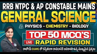 General Science Most Expected Questions from Physics, Chemistry & Biology for All Upcoming Exams