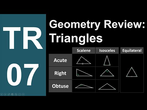 TR-07: Geometry Review of Triangles (Trigonometry series by Dennis F. Davis)