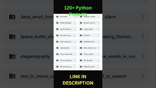 🐍 120+ Python Projects #python #pythonprogramming #shorts