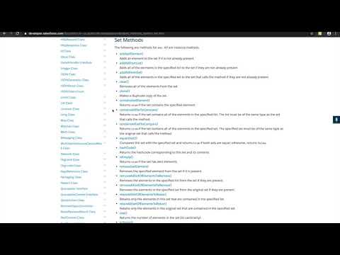 Salesforce Platform Developer Certification Bootcamp - Part 4.8 Apex Sets