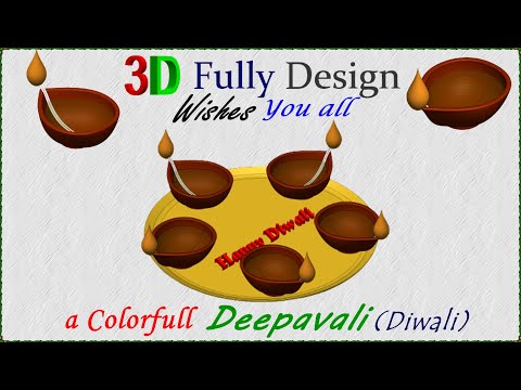 Deepavali (Diwali) wishes thru 3D designs, #3Dmodeling,#Creo,#Solidworks,#Catia,#fusion360
