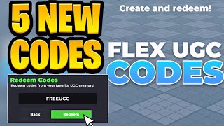 *NEW* All Working UPDATE CODES FOR FLEX UGC IN FEBRUARY 2026 | ROBLOX FLEX UGC CODES