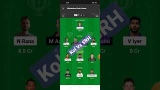Kol vs SrH, kol vs srh dream11 prediction #shorts#trending#reels#subscribe##youtubeshorts#dream