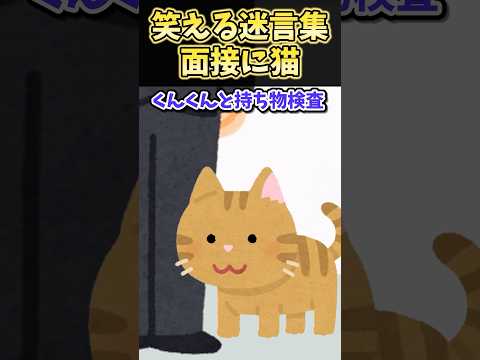 🔥170万再生！笑える迷言集～面接に猫～【2ch面白スレ】