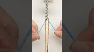 How to Tie Fancy Square Knot 2602038 Quick Macrame Tutorial #shortstutorial #knot #diy#handmade