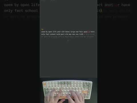 Royal Kludge 84 (RK84) Feker Holy Panda Build Typing Test