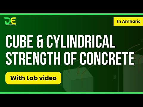 Cube & cylindrical compressive strength of a concrete