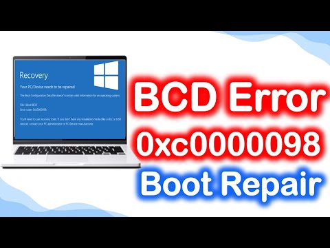 Fix BCD Error 0xc0000098 in Windows 11/10 | 100% Working GPT/UEFI Boot Repair Tutorial