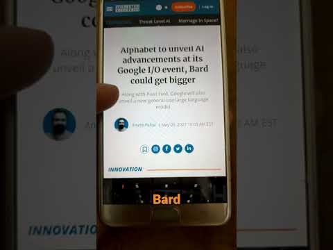 Alphabet to unveil AI advancement at it's Google I/O event, Bard could become bigger in upcoming...