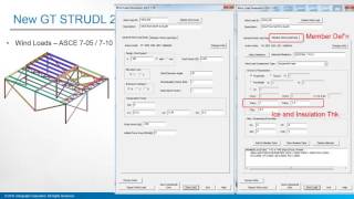 GT STRUDL 2016 R2 - Wind Load Analysis Preview