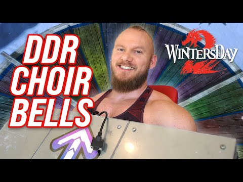 Wintersday Rhythm Game with a DDR Pad! [ Guild Wars 2 Bell Choir Ensemble and more! ]