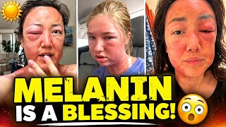 White Americans STUNNED After Discovering the Power of Melanin! 😳 #usa #usnews 
