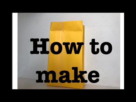 How to make a paper gift bag