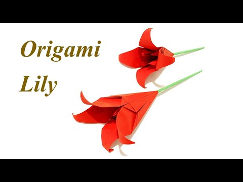 Origami Flower| Origami Lily tutorial| DIY| Easy Paper Flower Tutorial!