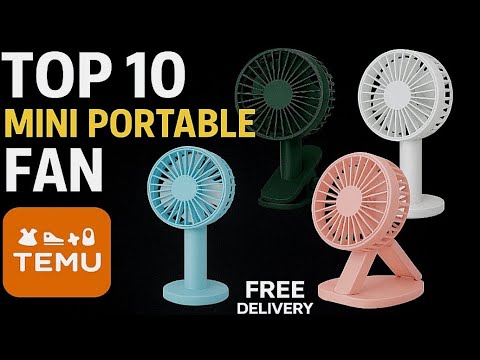 Top 10 Mini Portable Fan 🔥 | Quick review | Best Summer Gadget from Temu