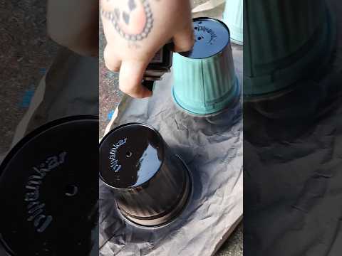 Goth make over begins #upcycling #gothic #painting