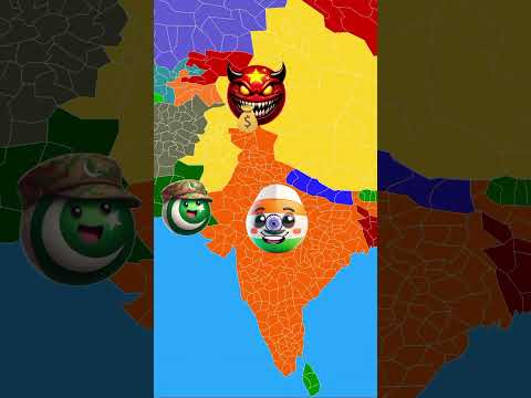 Indian and Pakistani friendship Vs China #shorts #countryballs #subscribe