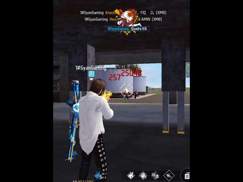 1 BULLET 4 KILLS IMPOSSIBLE ☠️ GYAN GAMING GYAN SR #shorts #freefire #short #trending #viral
