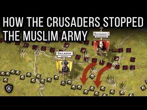 Battle of Arsuf, 1191 ⚔️ How did the Crusaders stop Saladin's Muslim Army? ⚔️ Third Crusade (Part 2)