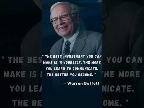 "The Best Investment is in Yourself" | Warren Buffett’s Powerful Advice 💡