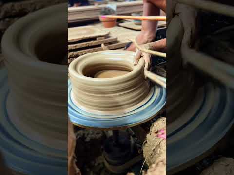 ASMR Relax. How Traditional Asian Pottery Make? Beginning to end.  From Wild Clay To Plant Pot.