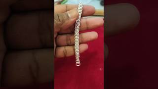 silver bracelet design for girls | handmade silver bracelet  #shorts #ytshorts