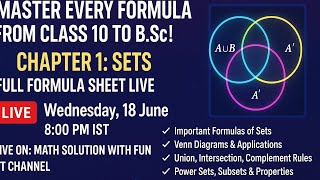 Math Solution with fun is live 🎯 Master Chapter 1: SETS – From Class 10 to B.Sc!🔥
