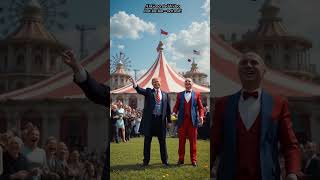 Trump and Putin’s Hilarious Circus 😂 #ComedyGold #AudienceLaughs #SillyScenes#zerakai1m