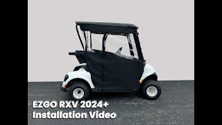 DoorWorks 2-Passenger Track Enclosure Installation Video for EZGO RXV 2024+ Golf Cart