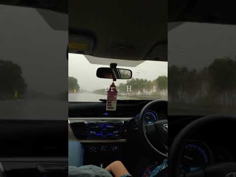 ASMR of Heavy Rainfall in Islamabad Motorway from Lahore Pakistan Rainstorm Karachi to Lahore