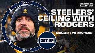 FINALLY AN ANSWER 👏 Reacting to Aaron Rodgers’ decision to return to the Steelers | Get Up