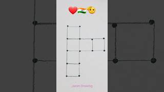 India 🇮🇳 Map Drawing From Dots Easy
