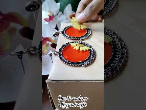 resin jhumka earings...https://www.instagram.com/reel/C9Zz_cDyvL2/?igsh=bTU3NXlhbmxwYm00