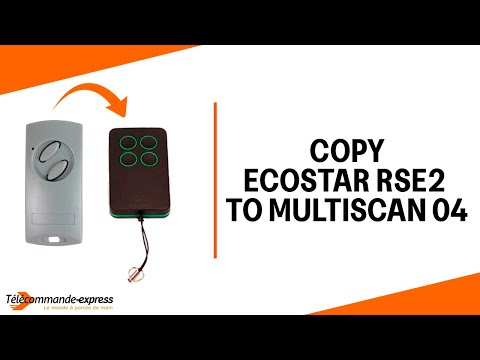 How to Copy a ECOSTAR RSE2 Remote to a MULTI SCAN 04 Cloning Remote