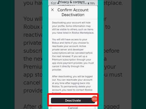 How to Deactivate Roblox Account #shorts #roblox #deactivate #viralvideo #viralreels #viralshorts