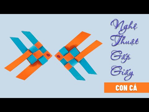 EASY DIY || HƯỚNG DẪN GẤP CON CÁ 🐟 ĐƠN GIẢN NHẤT TỪ GIẤY MÀU THỦ CÔNG || How to make a Paper fish