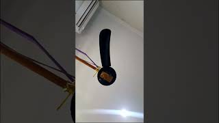 One Blade Funny Ceiling Fan Experiment #ceilingfan #experiment #kipasangin #shorts #ventilador