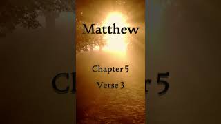 Matthew 5 : 3 | Daily Bible Verses | Verse of the day