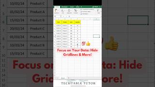 🎯 Maximize Focus in Excel: Hide Everything You Don’t Need! #excel #excelshorts